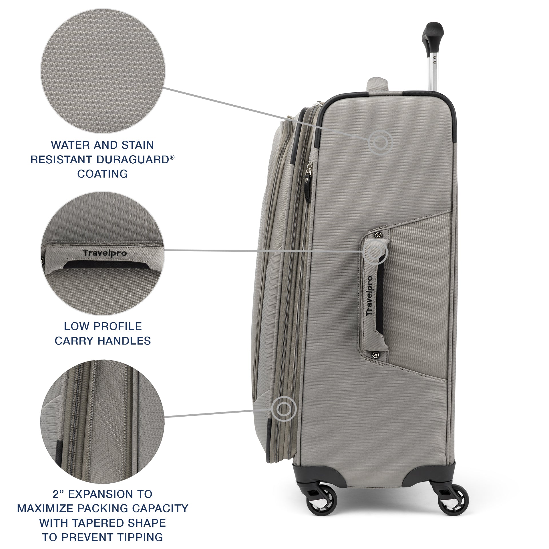 Maxlite® 5 Medium Expandable Soft Shell Spinner 69cm (69 x 47 x 29 cm) - Image 12